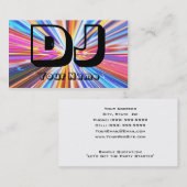 CARTE DE VISITE DJ (Devant / Derrière)