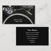 Carte de visite DJ (Devant / Derrière)