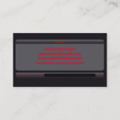 Carte de visite DJ (Dos)