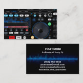 Carte de visite DJ (Devant / Derrière)