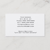 CARTE DE VISITE DJ (Dos)