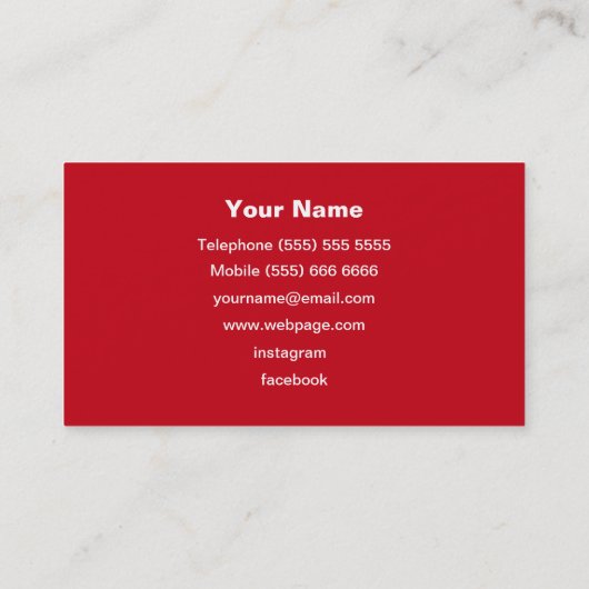 Carte de visite DJ (Dos)