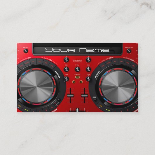 Carte de visite DJ (Devant)