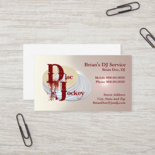 Carte de visite DJ
