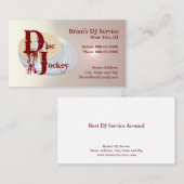 Carte de visite DJ (Devant / Derrière)