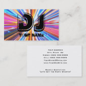 CARTE DE VISITE DJ (Devant / Derrière)