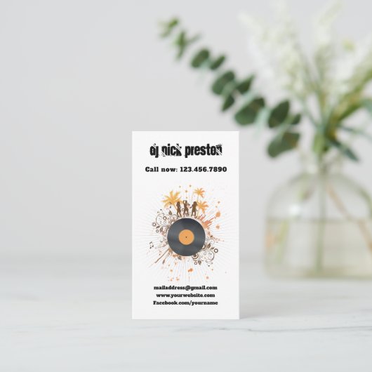 CARTE DE VISITE DJ (Debout devant)