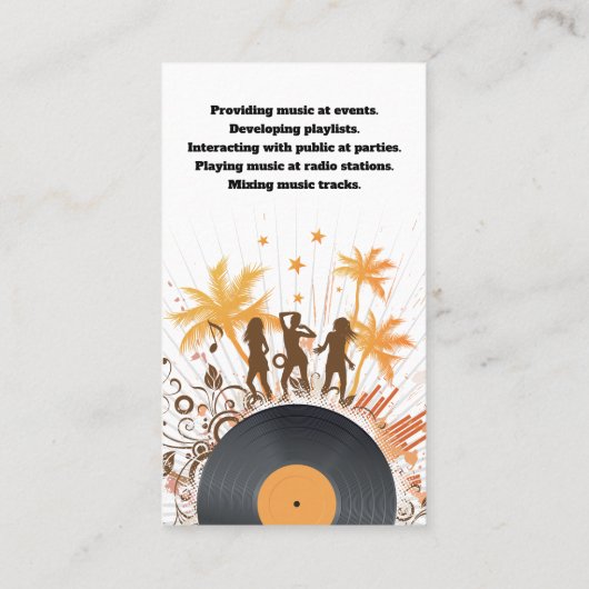 CARTE DE VISITE DJ (Dos)