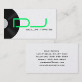 Carte de visite DJ (Devant / Derrière)