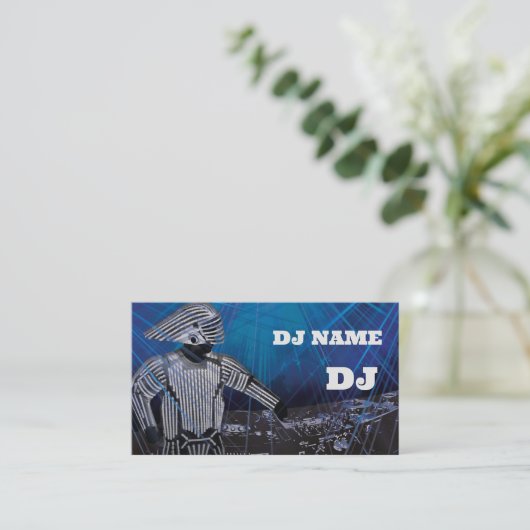 Carte de visite DJ (Debout devant)