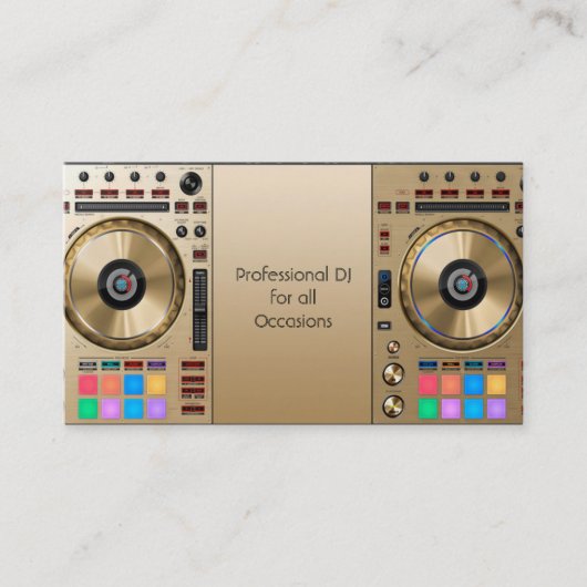 Carte de visite DJ (Devant)