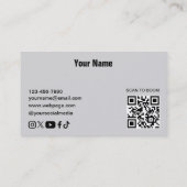 Carte de visite DJ (Dos)