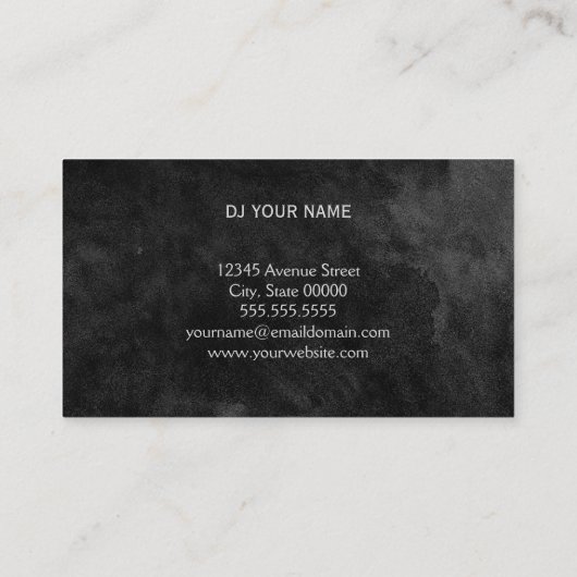 Carte de visite DJ (Dos)