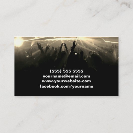 Carte de visite DJ (Dos)