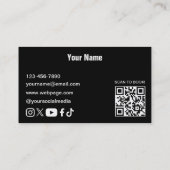 Carte de visite DJ (Dos)