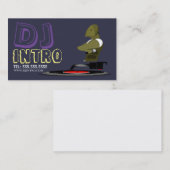 Carte de visite DJ (Devant / Derrière)