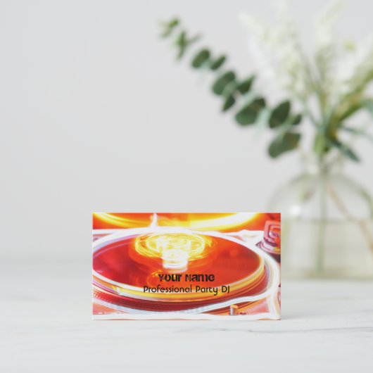 Carte de visite DJ (Debout devant)