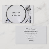 Carte de visite DJ (Devant / Derrière)