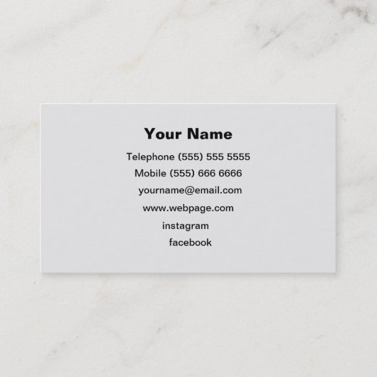 Carte de visite DJ (Dos)