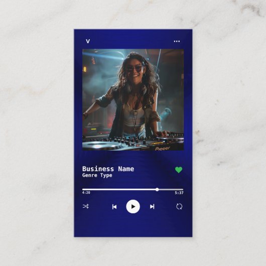 CARTE DE VISITE DJ (Devant)