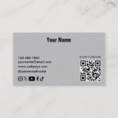 Carte de visite DJ (Dos)