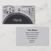 Carte de visite DJ (Devant / Derrière)
