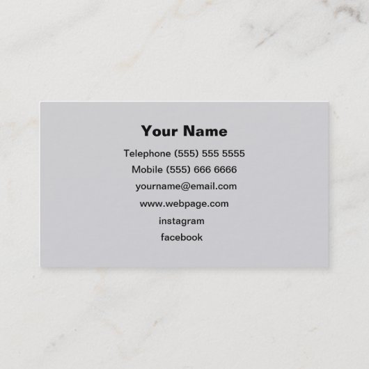 Carte de visite DJ (Dos)