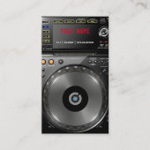Carte de visite DJ (Devant)