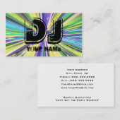 CARTE DE VISITE DJ (Devant / Derrière)