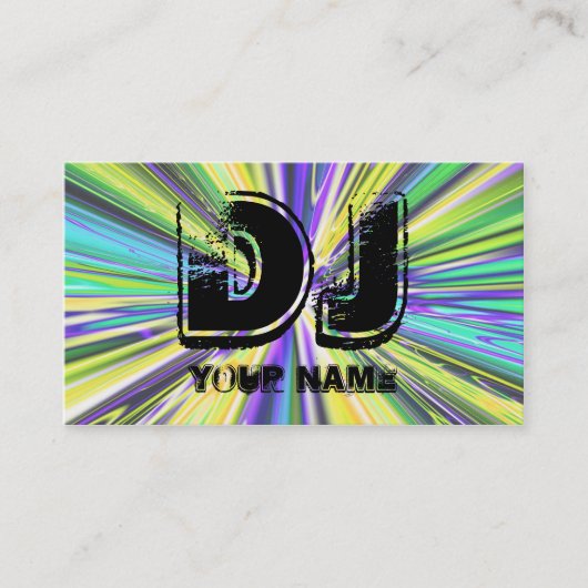 CARTE DE VISITE DJ (Devant)