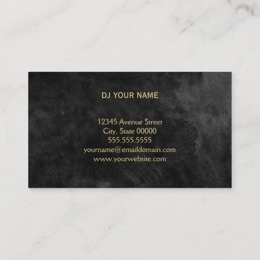 Carte de visite DJ (Dos)