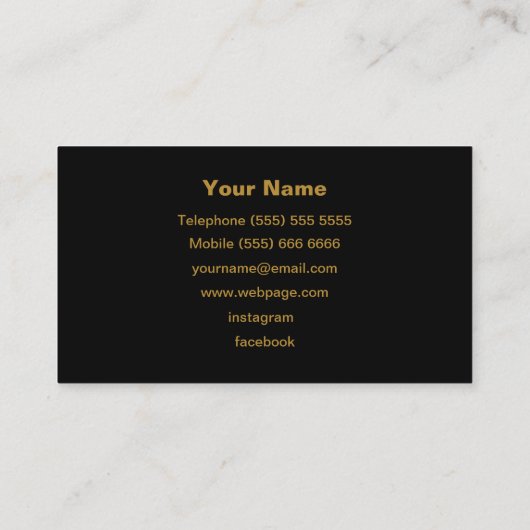 Carte de visite DJ (Dos)