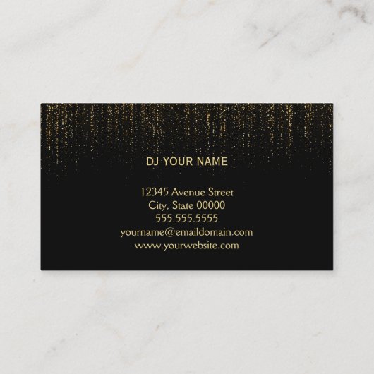 Carte de visite DJ (Dos)