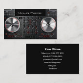 Carte de visite DJ (Devant / Derrière)