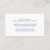 Carte de visite DJ (Dos)