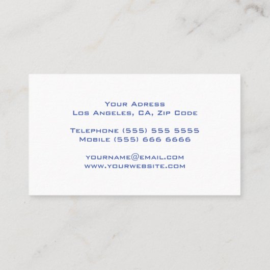 Carte de visite DJ (Dos)