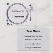Carte de visite DJ (Devant / Derrière)