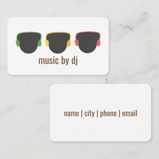 Carte De Visite DJ âpre (Devant / Derrière)