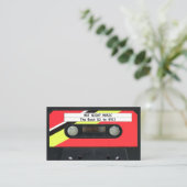 Carte de visite DJ Audio Cassette (Debout devant)