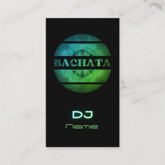 Carte de visite DJ Bachata (Devant)