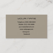 Carte De Visite DJ  Business Card (Dos)