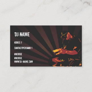 Carte De Visite Dj Business card