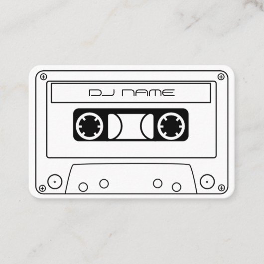 Carte De Visite DJ Cassette Audiotape (Devant)