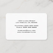 Carte De Visite DJ Cassette Audiotape (Dos)