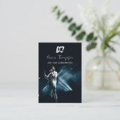 Carte De Visite DJ Chanteur Compositeur Musique 2 Code QR Professi (Debout devant)