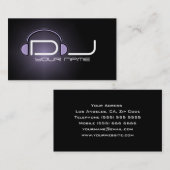 Carte de visite DJ classique (Devant / Derrière)