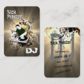 Carte De Visite DJ cool (Devant / Derrière)