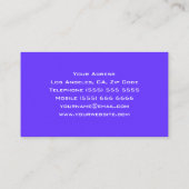 Carte de visite DJ cool (Dos)