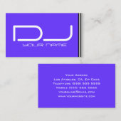 Carte de visite DJ cool (Devant / Derrière)