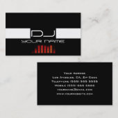 Carte de visite DJ cool (Devant / Derrière)